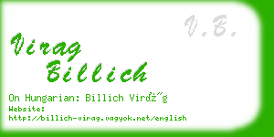 virag billich business card